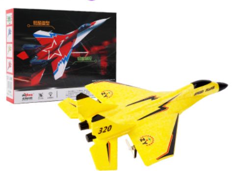 Zhiyang MiG 320 Remote Control Fighter MiG 530 Rechargeable Model Aircraft Ground Stand Luminous Remote Control Glider