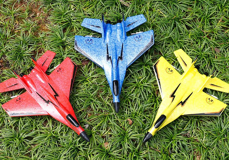 Zhiyang MiG 320 Remote Control Fighter MiG 530 Rechargeable Model Aircraft Ground Stand Luminous Remote Control Glider