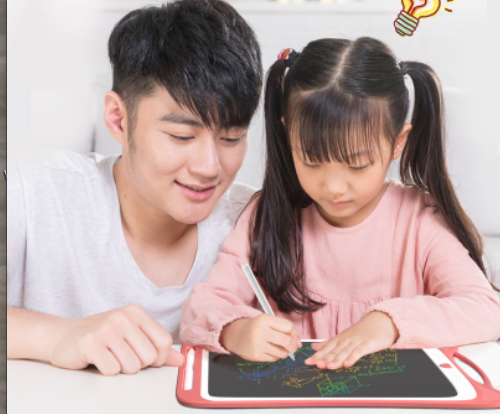 12-inch Cartoon Children's Educational Early Education Graffiti Painting Lcd Drawing Board Students Online Class Notes Draft LCD Handwriting Board