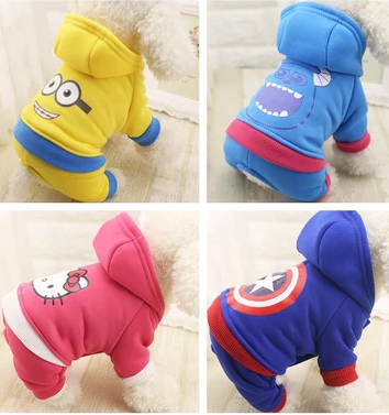 Puppy Dog Clothes Autumn And Winter Clothes Teddy Bichon Fawn Cat Pomeranian Four-legged Four-legged Clothes Pet Puppies Dog Clothes