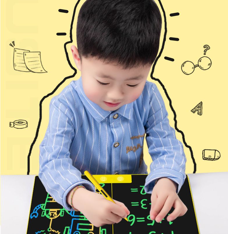 15-inch Split Screen Office Meeting Record LCD Writing Board Children's Early Education Puzzle Graffiti Painting LCD Writing Board