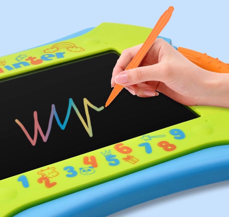 Foreign Trade Cartoon Children's Graffiti Hand-painted Painting LCD Writing Board Gift Light Energy Small Blackboard Early Education Writing Board