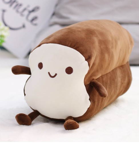 Factory Wholesale Cute Cheese Plush Toys Simulation Toast Bread Pillow Bed Doll Doll Creative Gift