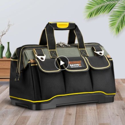 Tool Bag Electrician Special Maintenance And Installation Multi-function Pocket Durable Canvas Male Woodworker Portable Large-capacity Tool Bag
