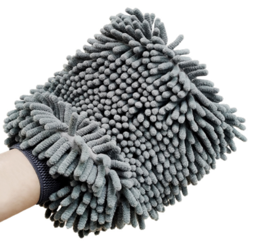 Thickened Double-sided Waterproof Chenille Car Wash Gloves Microfiber Absorbent Car Wash Gloves Car Cleaning Tools