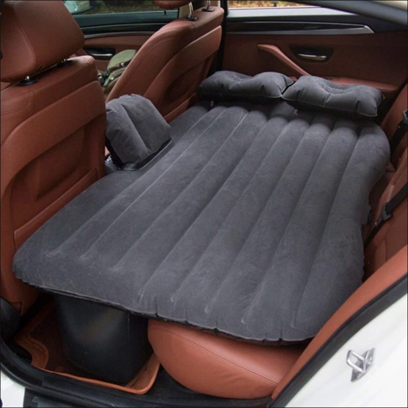 Interior Supplies Folding Car Air Bed PVC Flocking Car Air Mattress SUV Car Travel Air Bed