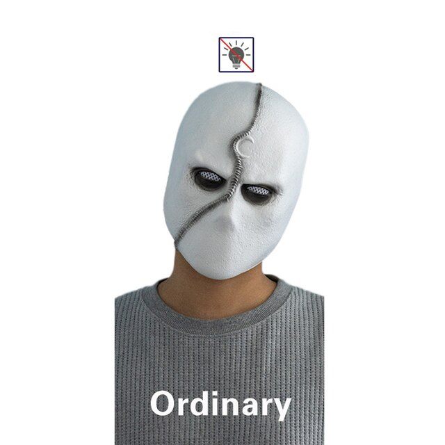Anime Moon Knight Face Mask Helmet Comics Simulation Veil Moon Knight Cosplay Latex Mask Props Accessories Boys Gifts 2022 New| |   - AliExpress