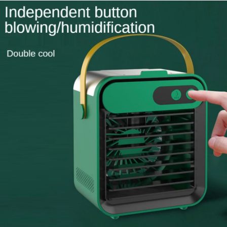 Portable Retro Air Cooler Small Fan Water Cooling Plus Ice Humidification Spray Refrigeration Air Conditioner Portable Bracket Mirror Wholesale