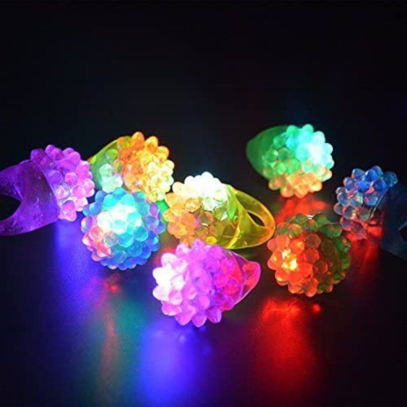 Stall Supply Children's Luminous Strawberry Ring Toy LED Light Three-speed Soft Plastic New Toy Factory Wholesale