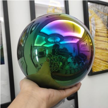 Stainless Steel Colorful Ball Color Hollow Ball Decorative Ball Ornament Diameter 3.2CM-40CM Spot
