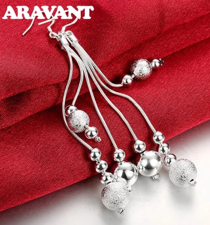 Long Beads Drop Earrings For Women Jewelry