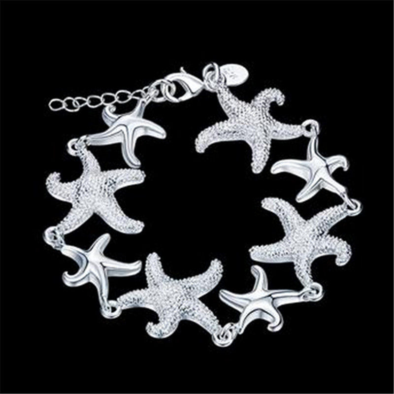 Color Frosted Starfish BraceletsGirl Student Fine Jewelry