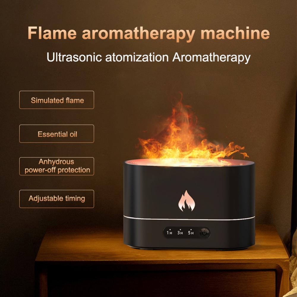 Buy quality New Flame Aromatherapy Machine 3D Simulation USB Humidifier