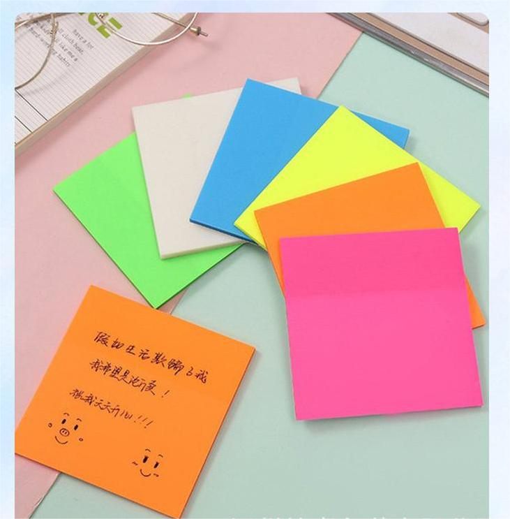 Spot Transparent Sticky Notes Perspective Stickers Color Pet Creative N Times Stickers Fluorescent Film Does Not Cover Index Stickers Wholesale