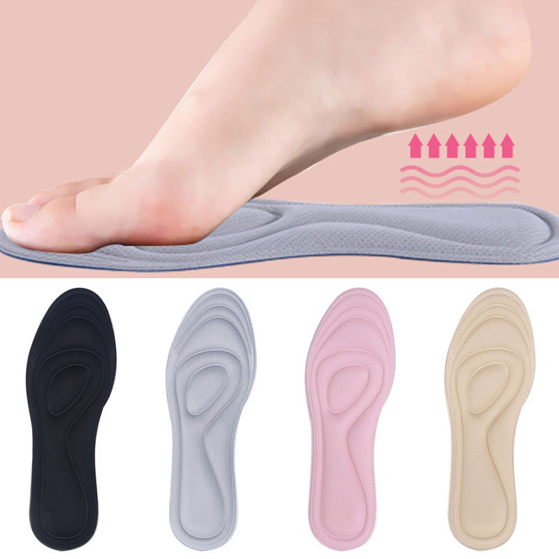 Factory Direct Supply Spring And Summer Foam Thickened Arch Support Soft Bottom Massage Insole Sweat-absorbing Breathable Shock-absorbing Sports Insoles