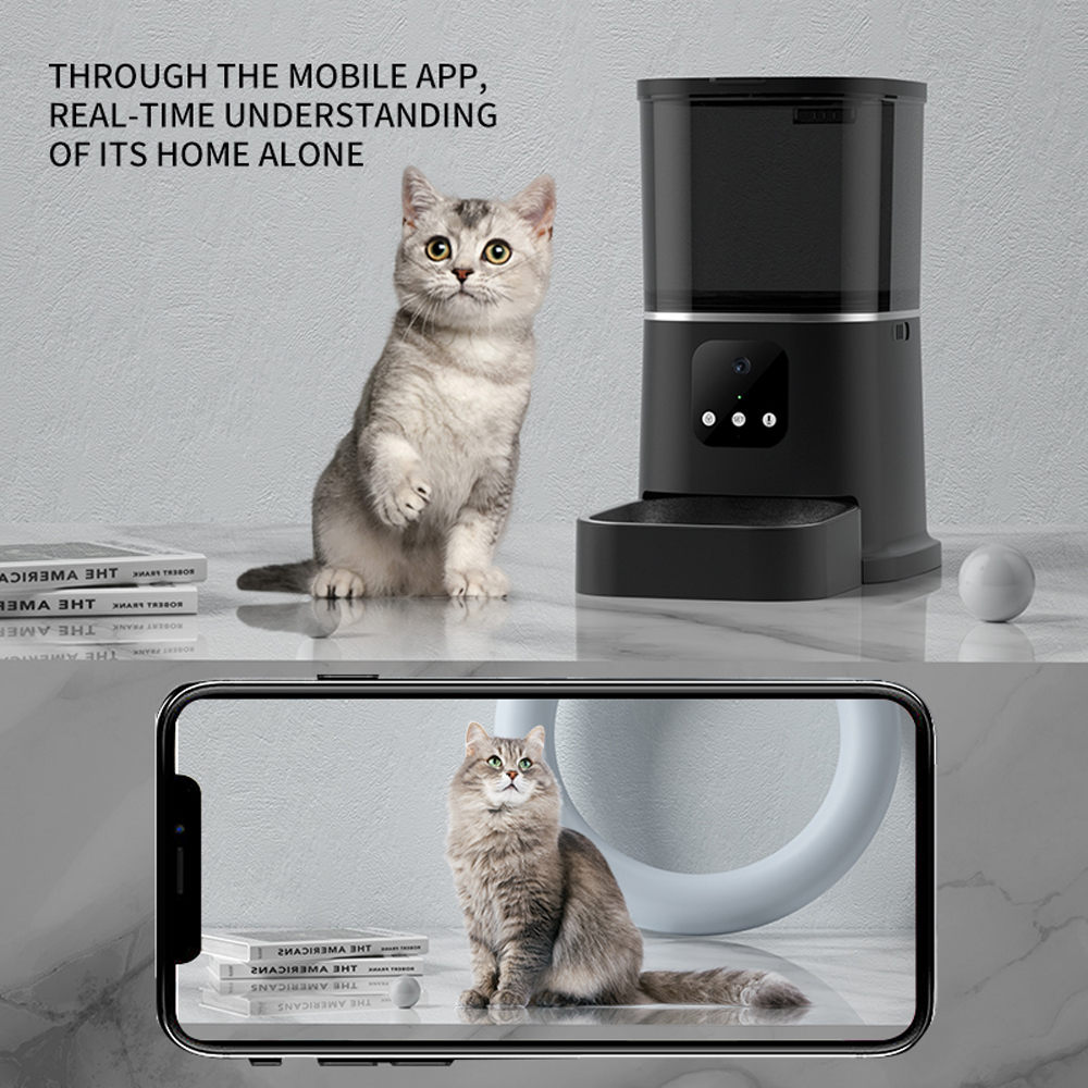 New Product Visual Timing Quantitative Automatic Intelligent Pet Feeder Can Be Controlled Manually Or Remotely By Mobile Phone