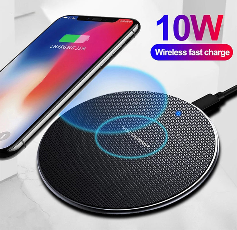The New QI Wireless Fast Charge Is Suitable For Huawei Apple Mobile Phone Wireless Charger Desktop Round Wireless Charger