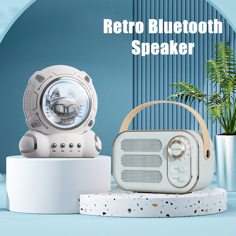 2022 New Retro Bluetooth Speaker Mini Subwoofer Home Portable Outdoor Card Small Audio Wholesale Gift