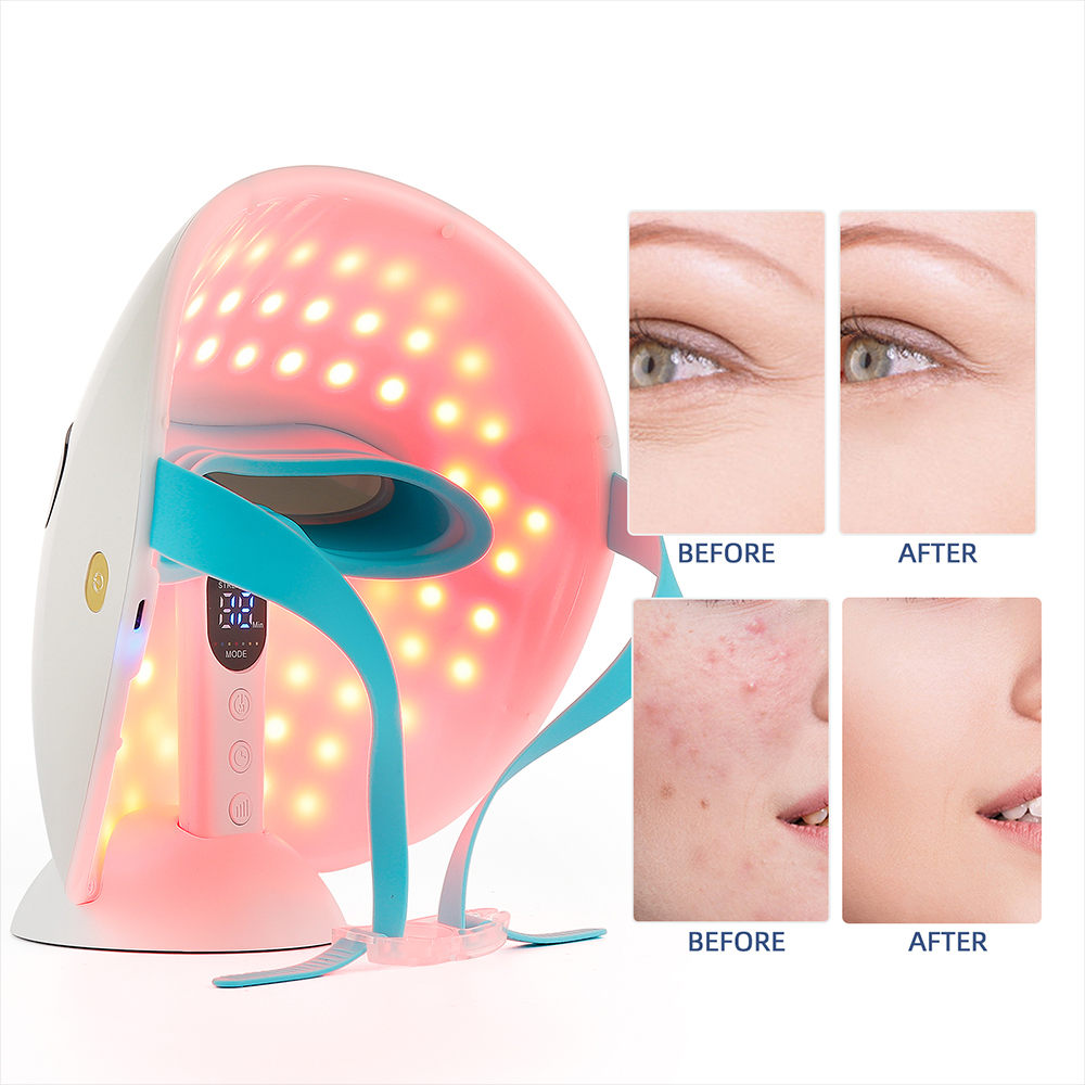 New Photon Skin Rejuvenation Instrument LED Beauty Mask Light Wrinkle Wireless Charging Color Light Mask Instrument Home Beauty Instrument Batch