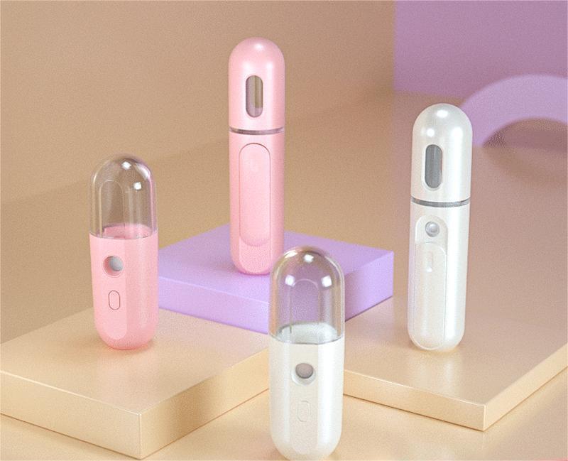 Nano Spray Hydrating Instrument Handheld Portable Rechargeable Beauty Instrument Steaming Face Hydrating Instrument Household Facial Humidifier