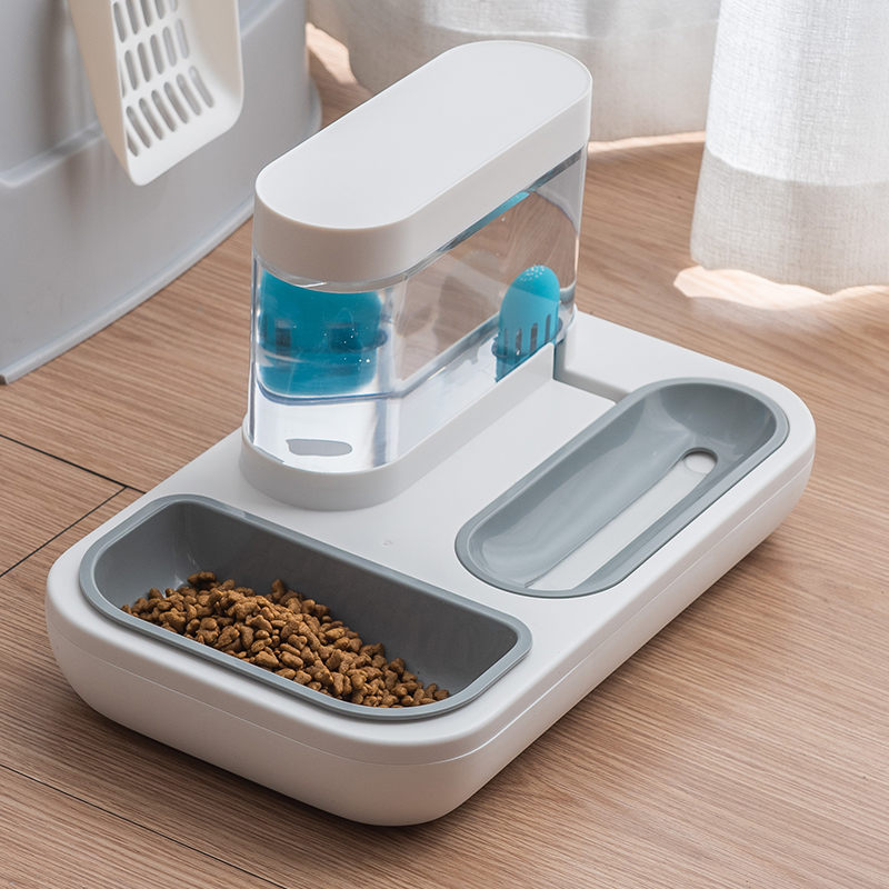 Cat Bowl Double Bowl Cat Cat Eat And Drink Water Artifact Anti-overturn Cat Automatic Water Dispenser Rice Basin Pet Cat Supplies