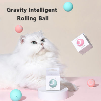 Kitten Gravity Smart Rolling Ball Toys Funny Cat Ball Catnip Sounds Grinding Teeth Resistant To Bite