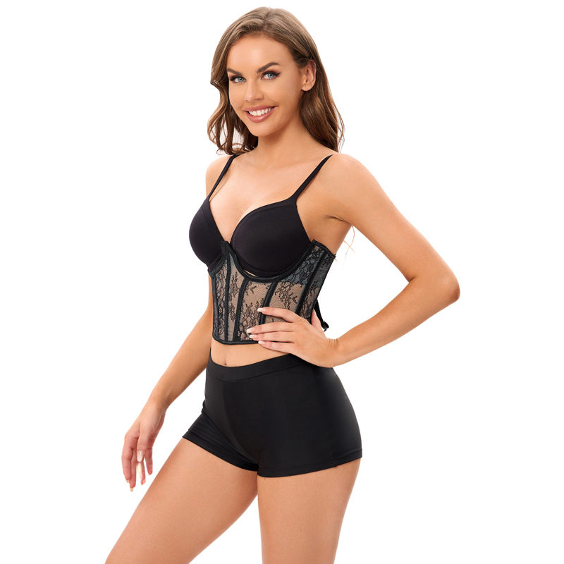 New Thin Breathable Lace Mesh Body Shaper Corset