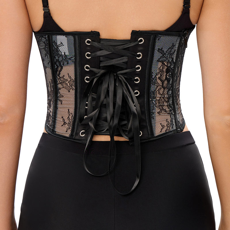 New Thin Breathable Lace Mesh Body Shaper Corset