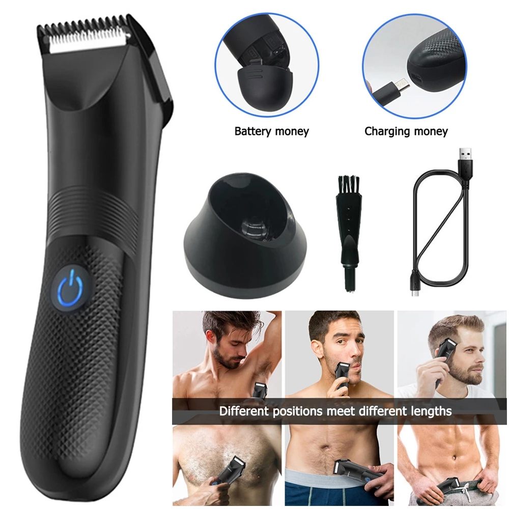 Men's Shaver Body Hair Trimmer Chest Hair Leg Hair Body Hair Clipper Private Parts Electric Push Shaver
