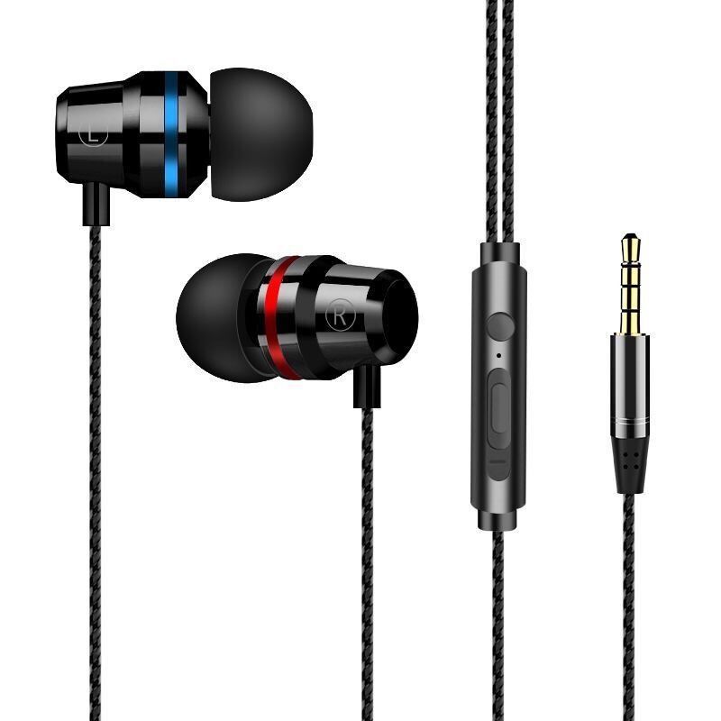 High-end Wired Headphones In-Ear Wire Control Bass Headphones Earplugs