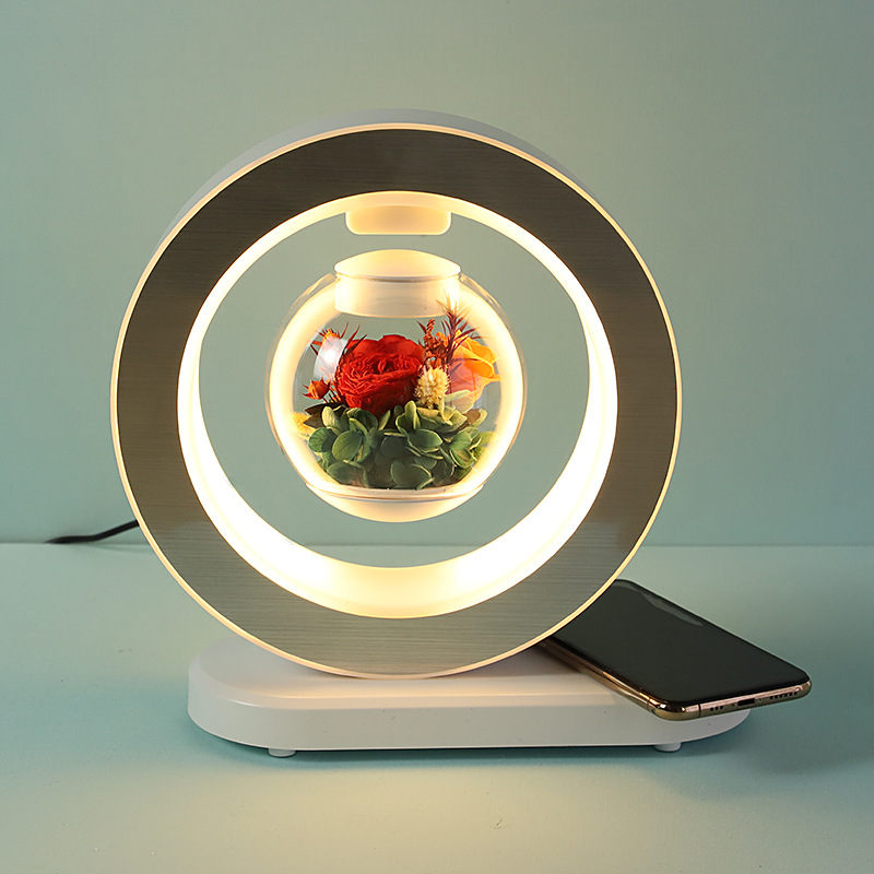 Magnetic Levitation Eternal Flower Table Lamp