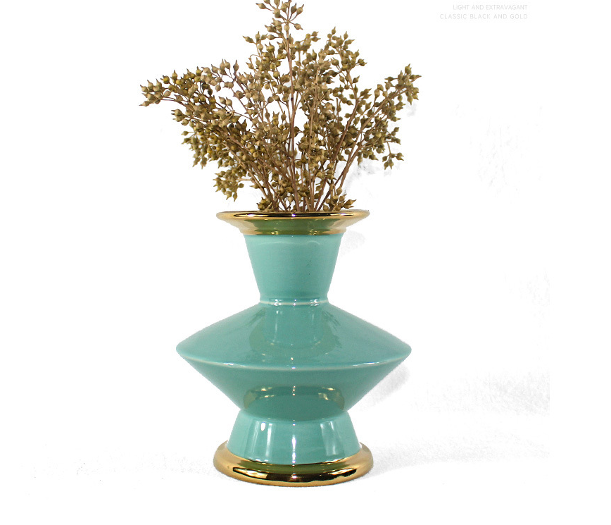 Buy quality Gold Ceramic Vase Living Room Home Furnishing Decoration