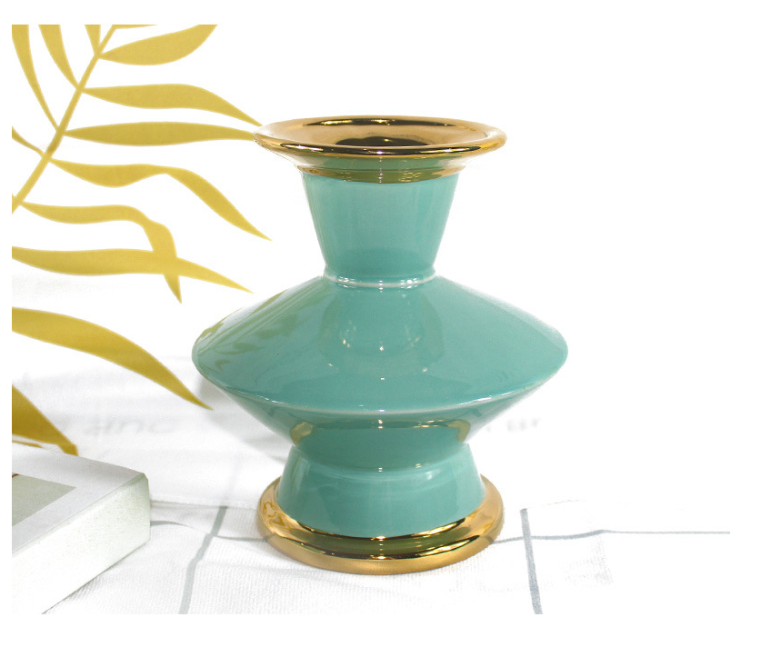 Buy quality Gold Ceramic Vase Living Room Home Furnishing Decoration