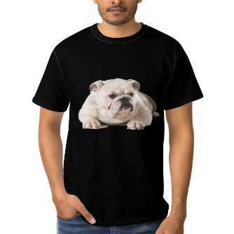Unisex Short-sleeve Shirt Printed bulldog