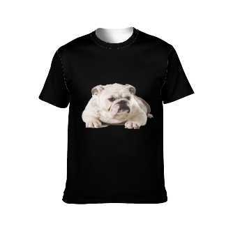 Unisex Short-sleeve Shirt Printed bulldog Unisex Short-sleeve Shirt Printed bulldog
