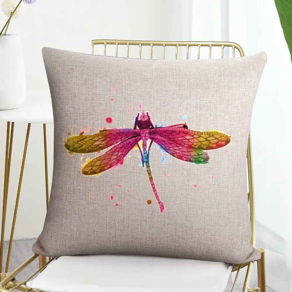 Cotton Linen Pillowcase Double Sided Printing