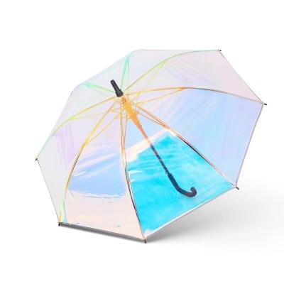 Rainbow Automatic Iridescent Umbrella