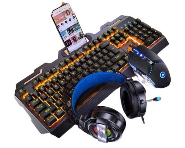 Keyboard Mouse Headset Gaming Set