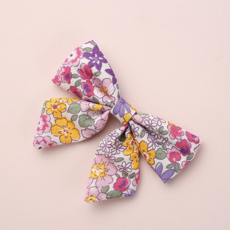 Headdress fabric printing bow tie clip ponytail clip
