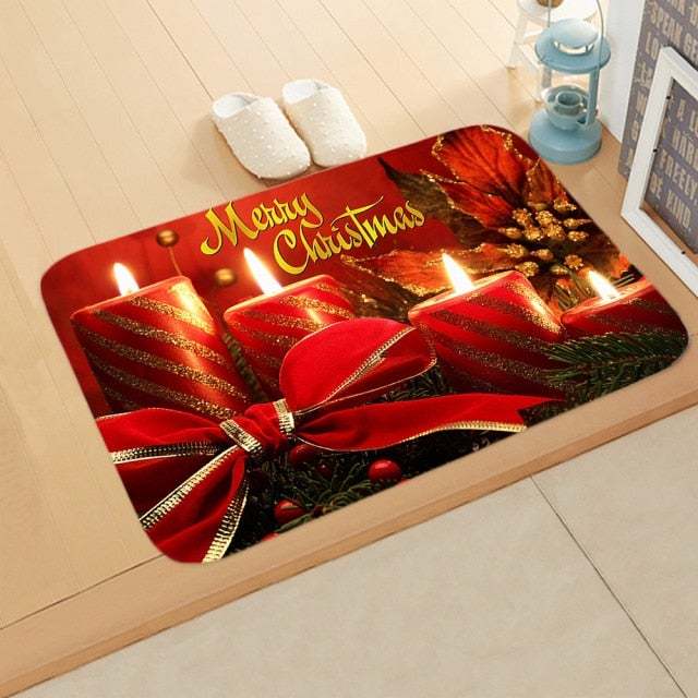 Red Christmas Mat