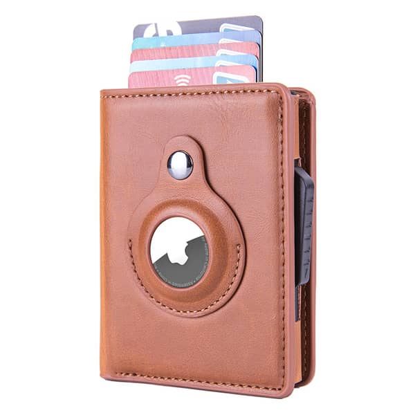 Automatic pop-up card holder multi-function card locator wallet