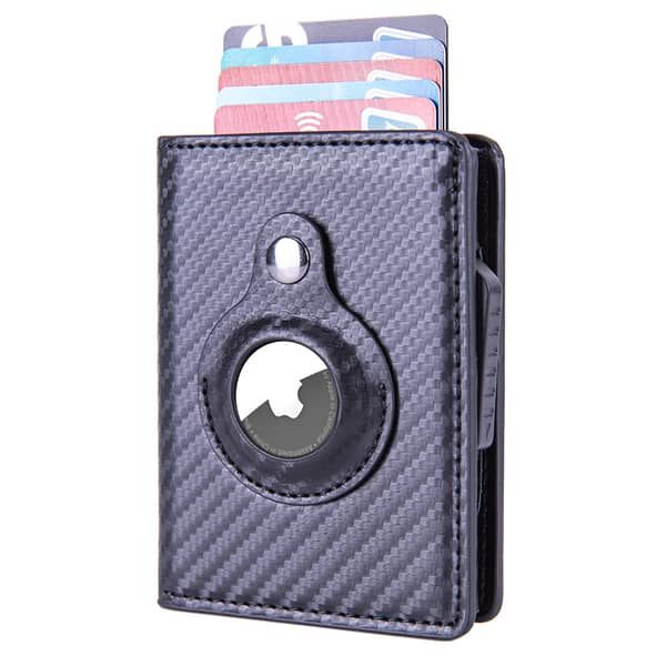 Automatic pop-up card holder multi-function card locator wallet