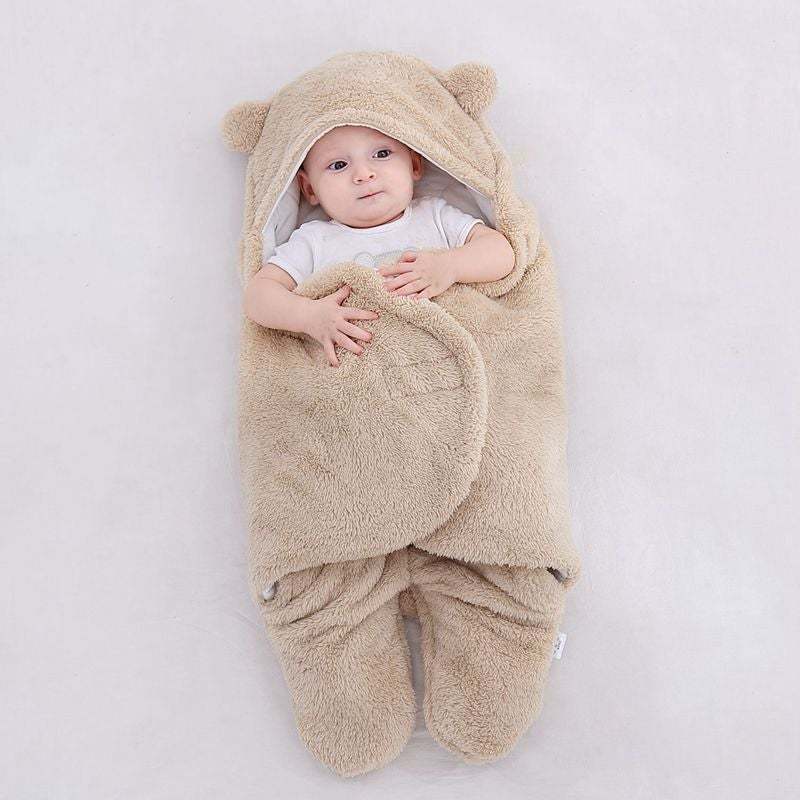 Autumn and winter thickened baby swaddling supplies