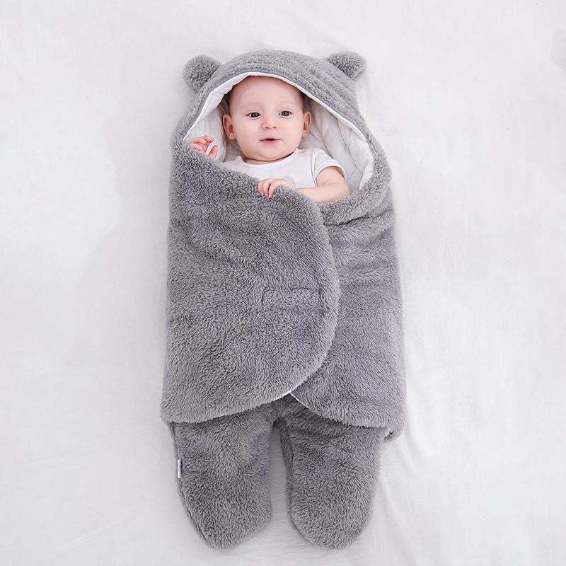 Autumn and winter thickened baby swaddling supplies