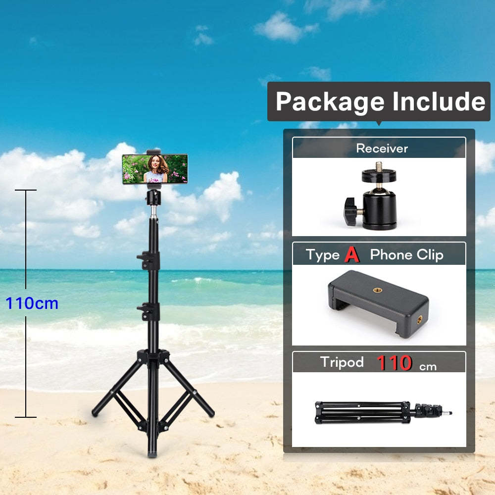 Cell phone live stand tripod