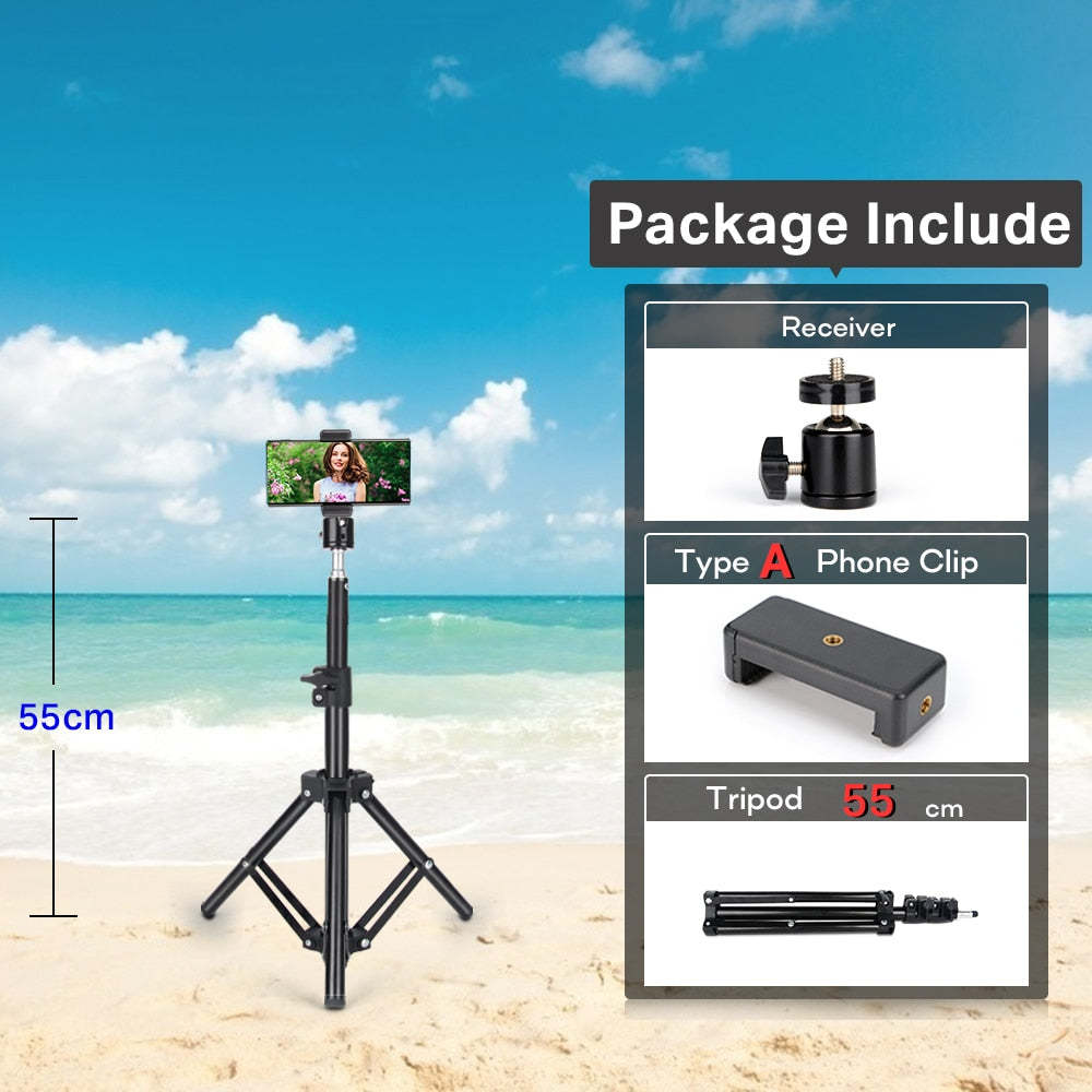 Cell phone live stand tripod