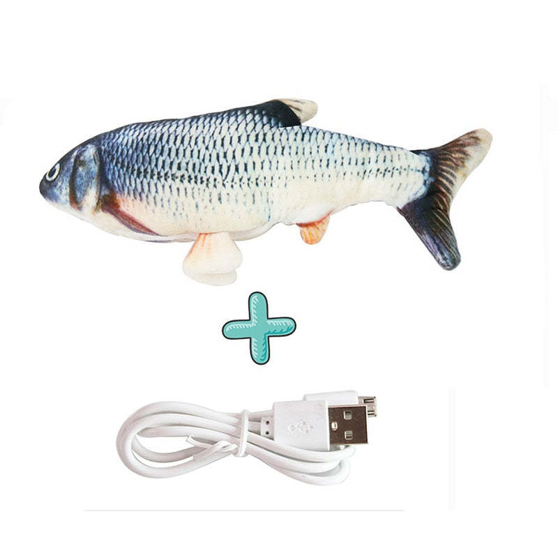 Electric simulation fish can beat cat toy