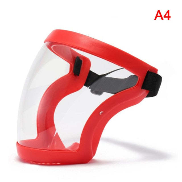Cross-border explosive new protective face shield full face HD transparent dust and splash resistant horse head mask labour protection goggles