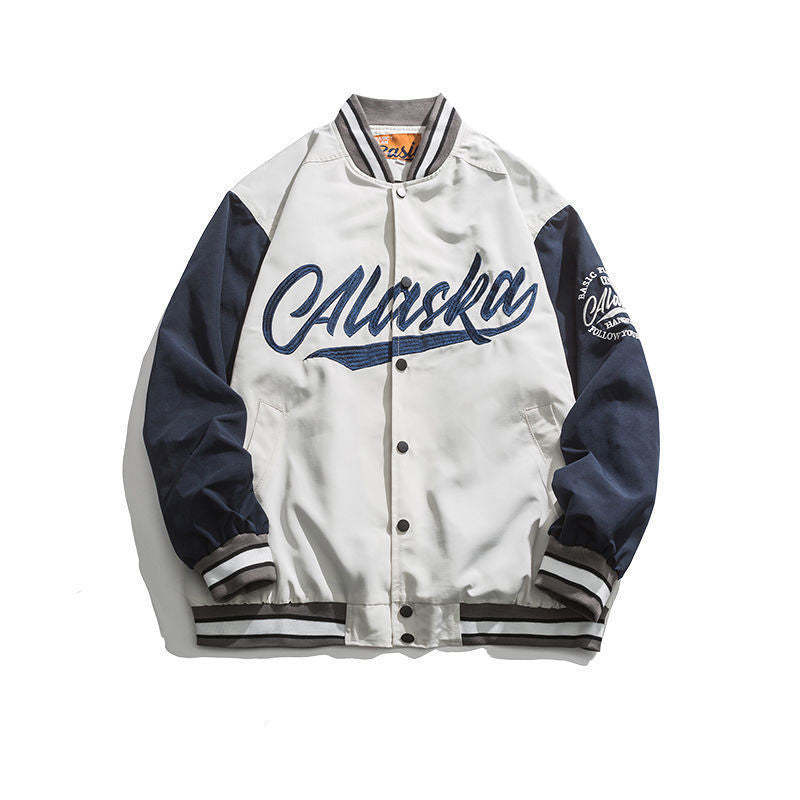 Japanese Baseball Uniform Jacket Men Loose
