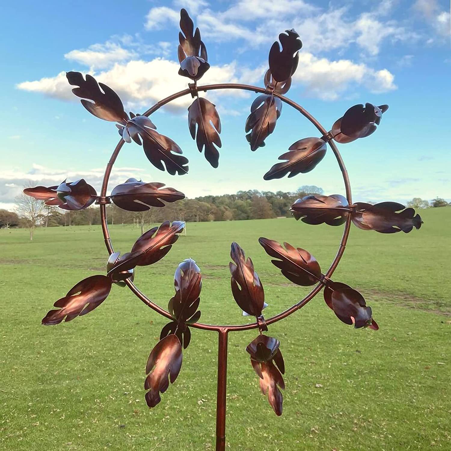 Magical Metal Windmill Kinetic Metal Wind Spinners Kinetic Wind Sculpture